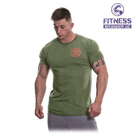 Gold&#39;s Gym BASIC LEFT BREAST T-SHIRT Army günstig kaufen bei FitnessWebshop !