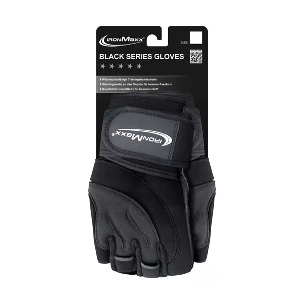 IronMaxx BLACK SERIES GLOVES, Black