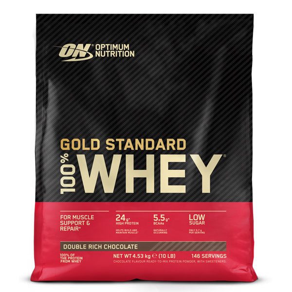 Optimum Nutrition GOLD STANDARD 100% WHEY Protein 4540 g Beutel günstig kaufen bei FitnessWebshop !