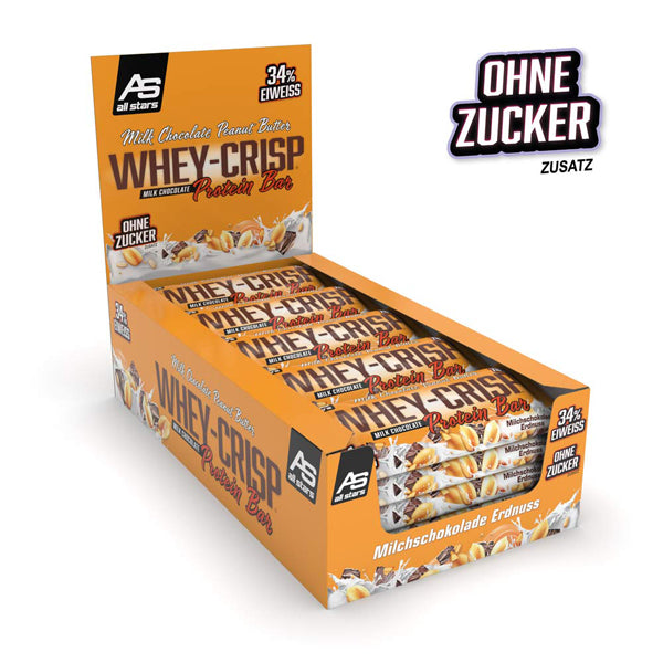 All Stars WHEY-CRISP PROTEIN BAR Karton  günstig kaufen bei FitnessWebshop !