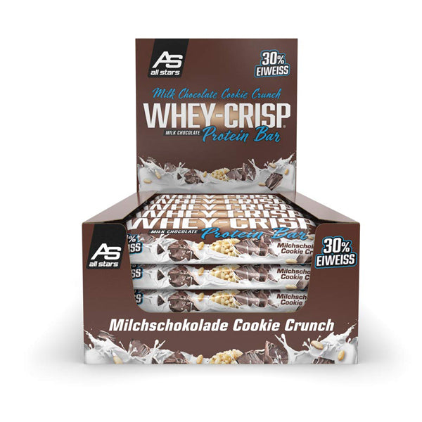 All Stars WHEY-CRISP PROTEIN BAR Karton  günstig kaufen bei FitnessWebshop !