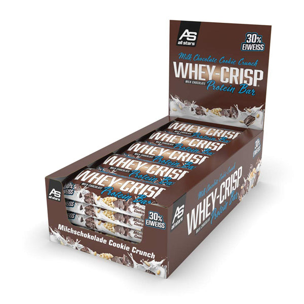 All Stars WHEY-CRISP PROTEIN BAR Karton  günstig kaufen bei FitnessWebshop !
