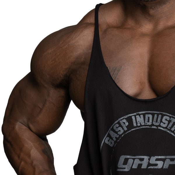 GASP STRINGER TANK TOP Black günstig kaufen bei FitnessWebshop !