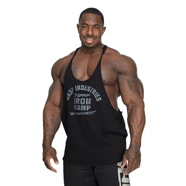 GASP STRINGER TANK TOP Black Grey günstig kaufen bei FitnessWebshop !