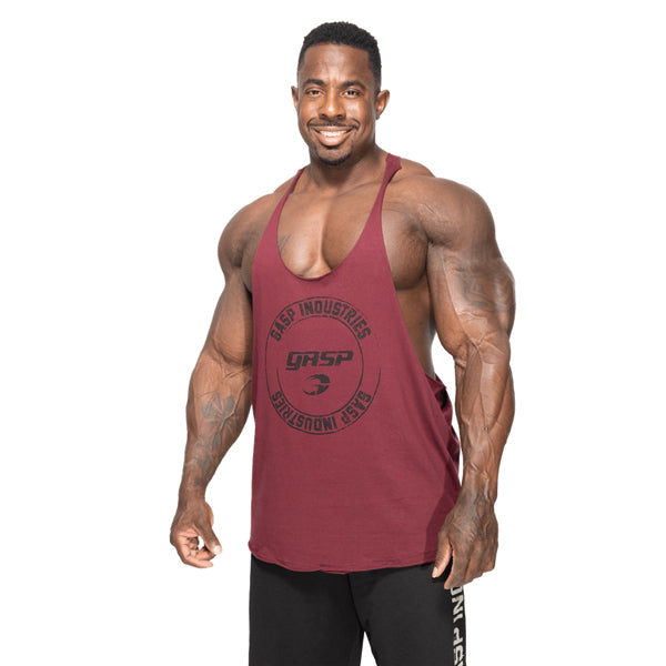 GASP STRINGER TANK TOP Maroon günstig kaufen bei FitnessWebshop !