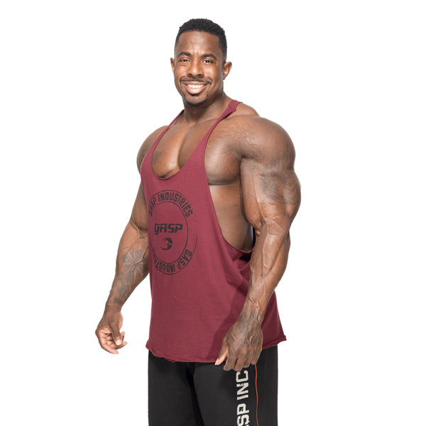 GASP STRINGER TANK TOP Maroon günstig kaufen bei FitnessWebshop !