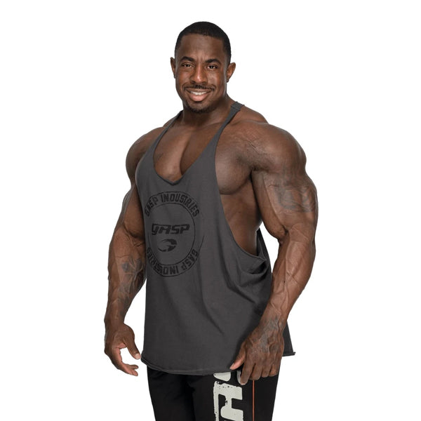 GASP STRINGER TANK TOP Grey günstig kaufen bei FitnessWebshop !